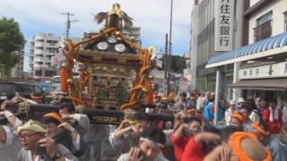 平成28年 横浜金沢＜瀬戸神社＞出與祭 本社神輿宮出・渡御（国道16号線） [upl. by Tcideneb]