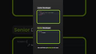 Junior Developer vs Senior Developer  3 shorts [upl. by Rachelle]