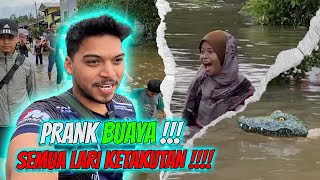 PRANK BUAYA DALAM BANJIR [upl. by Inail608]