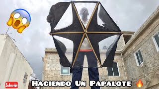 Haciendo Un Papalote mini Almatrote 😱Chichigua Papalote 🔥 Volando Chichigua Cometa O Kite 🤍 [upl. by Lemert]