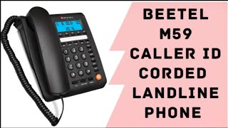 Beetel M59  Caller Id Corded Landline Phone Full Review review phone [upl. by Dlaner]