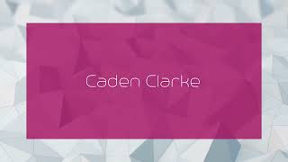 Caden Clarke  appearance [upl. by Eeneg393]