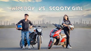 Ktm Boy Vs Scooty Girl  Nizamul Khan [upl. by Nissensohn660]