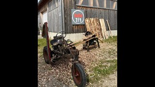 Vatter ´s erleben KIVA CV 8 Bj1948 mit der Schälmaschine Pfähle herstellen [upl. by Lavelle594]