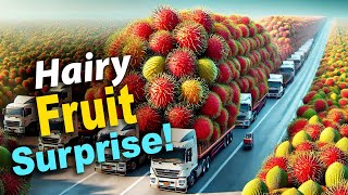 Rambutan Fruit How to Eat This Hairy Tropical Delight  Taste Test amp Facts [upl. by Shabbir]