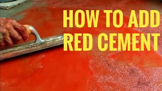 HOW TO ADD RED CEMENT ON THE FLOORCElutak [upl. by Terese]