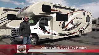 Thor Outlaw Class C 29J Toy Hauler Walkthrough [upl. by Dwinnell]