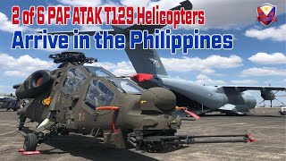 2 of 6 PAF ATAK T129 Helicopters Arrive in the Philippines [upl. by Annahoj]