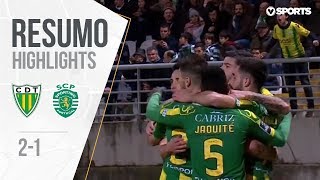 Highlights  Resumo Tondela 21 Sporting Liga 1819 16 [upl. by Notyrb212]