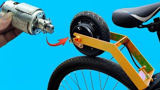 Neither NASA nor CHINESES have thought of this before Turn a bicycle into a simple electric bicycle [upl. by Tallbot764]