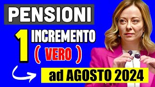 PENSIONI 👉 ECCO IL PROSSIMO quotAUMENTOquot REALE AD AGOSTO DOPO LA 14ESIMA❗️È UFFICIALE 💰 [upl. by Darrick]