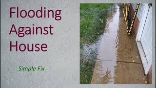 Cutting a swale to relieve driveway and crawlspace flooding [upl. by Annig]