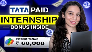 TATA 👉🏻 Exclusive PAID Internship 2024 ➤How to Apply amp Boost Your Career  Full Details Inside [upl. by Annairol]