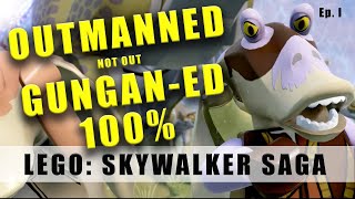 LEGO Star Wars The Skywalker Saga Outmanned But Not Out Gunganed walkthrough  Challenges Minikits [upl. by Bowie]