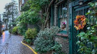 Rainy London Autumn Walk 🍁 South Kensington incl Mews amp The Boltons  4K HDR [upl. by Gambrell239]