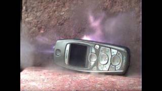 EXPLODING Cell phone in UltraSlo [upl. by Neelrahc]