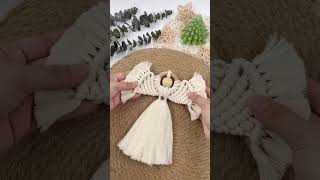 Macrame Christmas Angel For Beginners [upl. by Ahsehyt370]