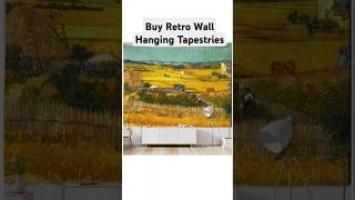 Factorytapestrycom I Buy Retro Wall Hanging Tapestries I DIY art viral shorts shortsvideo [upl. by Mazlack16]