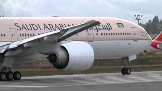 Saudi Arabian Airlines 777 Takeoff [upl. by Inman]