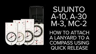 Suunto A 10 A 30 M 3 and MC 2  How to attach a lanyard to a compass using quick release [upl. by Aneele998]