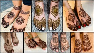 Pair ka mehndi designNew leg mehndi design 2024Foot MehndiFeet Mehndi DesignPaon Ke Mehndi [upl. by Oijile]