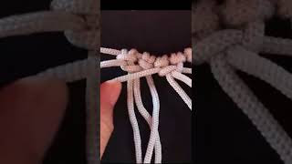 How to make a woven macrame basicmacrame macrametutorial macramebag [upl. by Reiter]