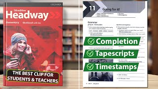 New Headway Elementary 5th Edition  Unit 11 Going for it  Workbook [upl. by Winny]