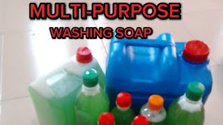 SUPER  FOAMY MULTIPURPOSE LIQUID SOAP 4 With Only 4 INGREDIENTS liquidsoap dishwashingliquid [upl. by Akehsay]