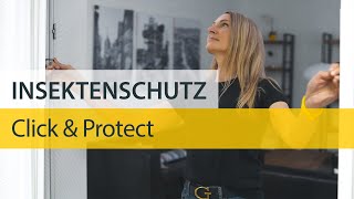 Click amp Protect größenverstellbarer Insektenschutz zum Einhängen [upl. by Adranoel46]