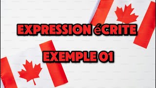 Expression écrite exemple 01 [upl. by Namilus645]