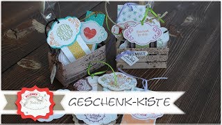 Geschenk  Kiste mit Produkten von Stampin´Up  Step by Step Anleitung [upl. by Iccir]