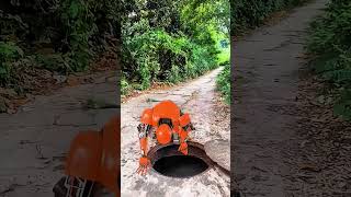 Robot 🤖 Cleaning Drain 😎🤯mini wood toywoodworking art skills \ handviralshort shorts 1million [upl. by Abbate]