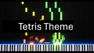 Tetris Theme  Piano Tutorial [upl. by Hercule754]