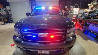 ILMODS  2008 Chevy Tahoe with Emergency Lights Feniex Red Blue Traffic Control Cruise Cop Texas [upl. by Hadeehsar]