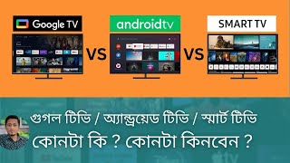 Google টিভি কি  কোন ব্র্যান্ডের গুগল টিভি কত দাম  Google TV Price in Bangladesh [upl. by Htebilil]