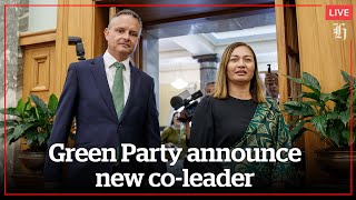 Green Party coleader announcement  nzheraldconz [upl. by Arihsat]