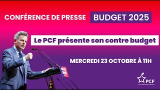 Le PCF présente son contre budget 2025 [upl. by Biddick]