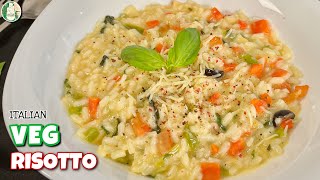 Italian Veg Risotto Recipe  Creamy and Delicious Vegetarian Italian Risotto  Sattvik Kitchen [upl. by Nelleh498]