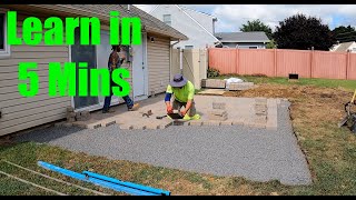 How to lay pavers [upl. by Eadrahc]