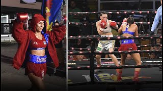 Yokasta Valle vs Sana Hazuki costarricense defiende por cuarta vez su título internacional [upl. by Hekking]