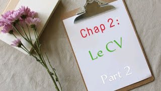 Chapitre2Le CV Part2 mipbcgS3S4 [upl. by Melania]