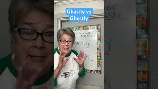 Ghastly vs Ghostly english vocabulary ghostly ghastly humor [upl. by Eybba487]