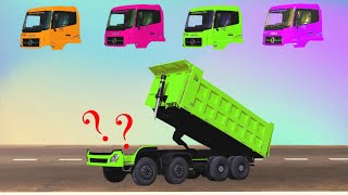 GUESS THE IMAGE OF THE DUMP TRUCK HEAD CORRECTLY  CONSTRUCTION VEHICLE [upl. by Droffig250]