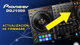 Pioneer DDJ 1000 actualización de firmware [upl. by Tebzil885]