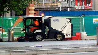 Street Sweeper in action  central Bristol UK [upl. by Ewolram]