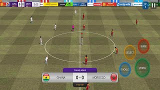 Ghana vs Morocco football fifa world cup gameplay soccer game ⚽ [upl. by Nathanoj]