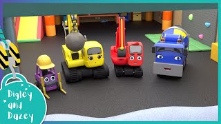 Escape The Snow 🚧 🚜  Digley and Dazey  Kids Construction Truck Cartoons [upl. by Ellard]