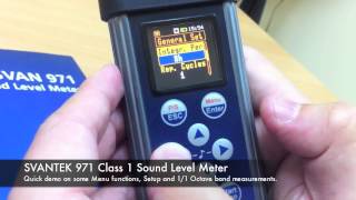 SVANTEK 971 with optional Octave band  Sound Level Meter by Absolute Instrument Systems Pte Ltd [upl. by Enneirda]