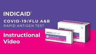 INDICAID™ COVID19FLU AampB Rapid Antigen Test  Instructional Video [upl. by Vivyan]