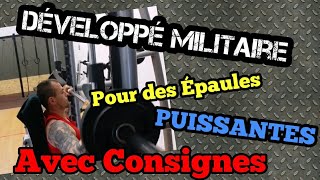 Comment faire le Développé Militaire tuto Épaules [upl. by Sivolc]